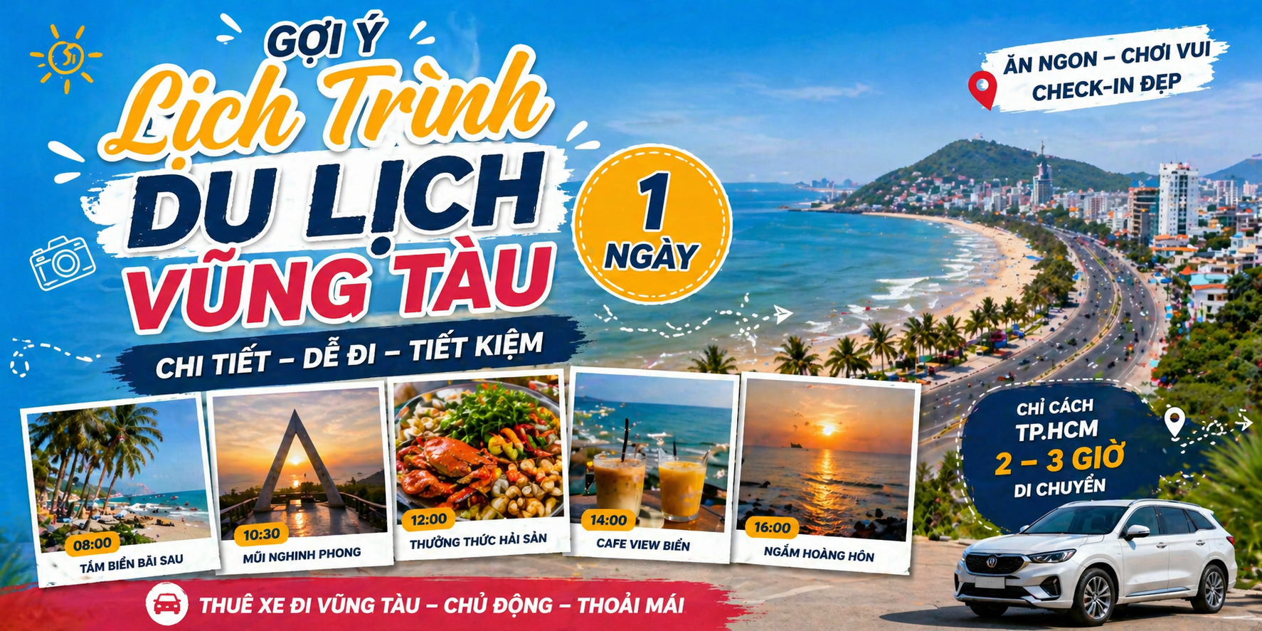 Gợi Ý Lịch Trình Du Lịch Vũng Tàu 1 Ngày Chi Tiết