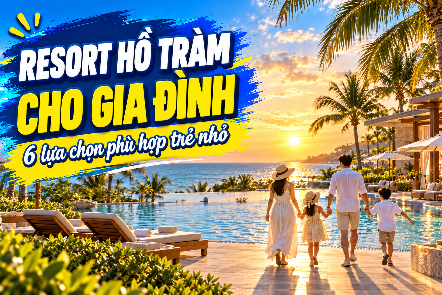 Resort Hồ Tràm Cho Gia Đình: 6 Nơi Phù Hợp Trẻ Nhỏ